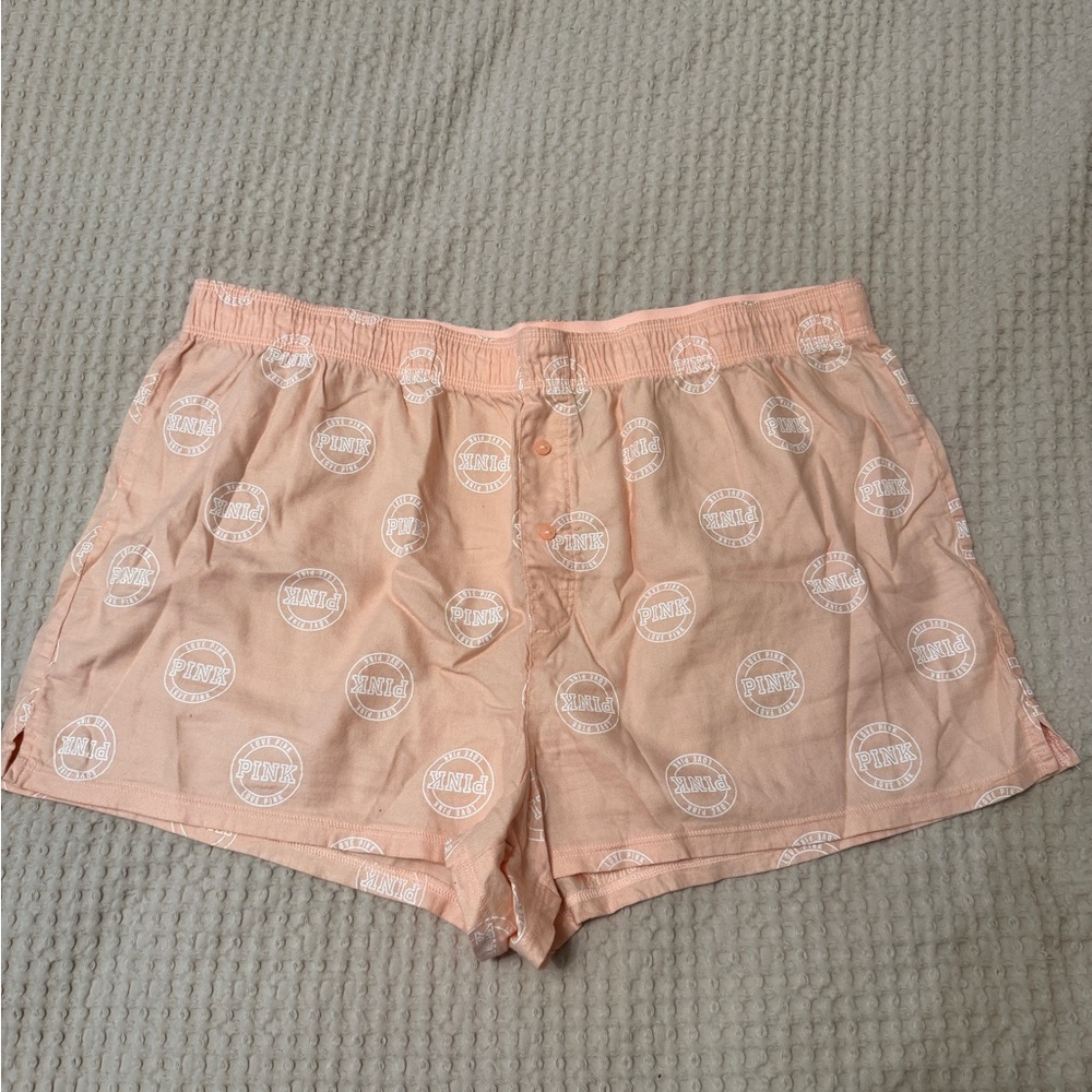 PINK Victoria's Secret Peach Sleep Shorts